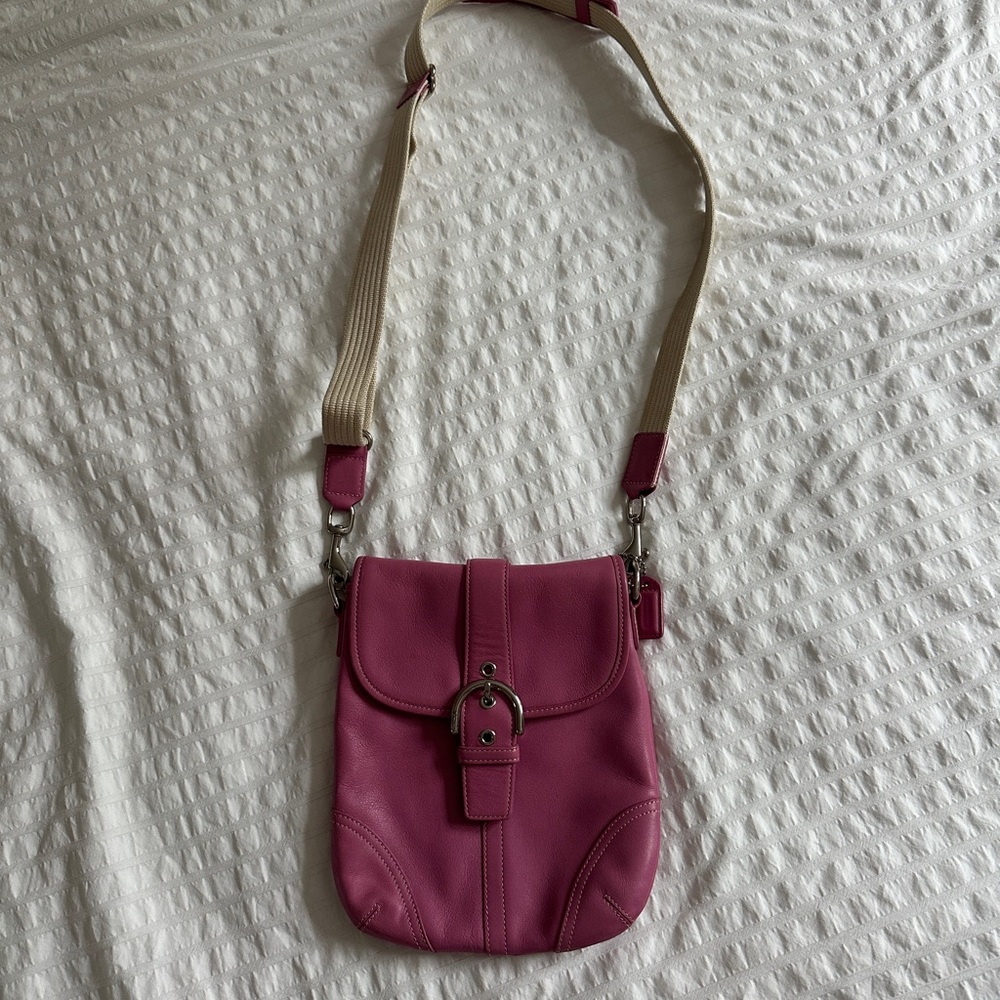 Pink Coach Crossbody Bag